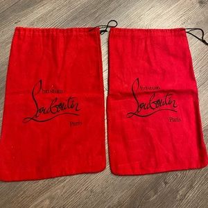 2 Christian Louboutin shoe bags